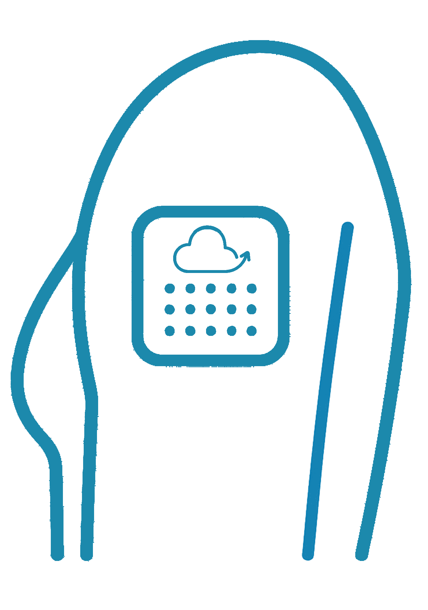 NIU sleep icon schematic wearable upper arm